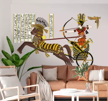 Sticker decorativo geroglifici egizi - TenStickers
