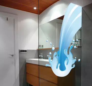 Sticker decorativo getto d'acqua - TenStickers
