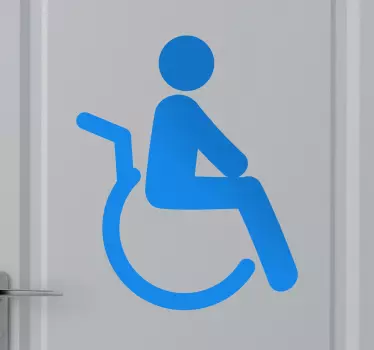 Sticker decorativo icona disabili - TenStickers