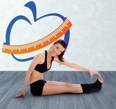 Sticker decorativo icona mela diet - TenStickers