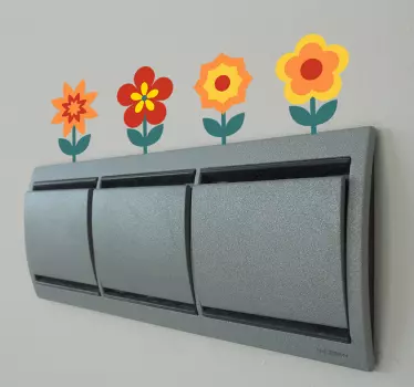 Sticker decorativo interruttore collezione fiori - TenStickers