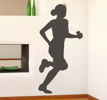 Sticker decorativo jogging con musica - TenStickers
