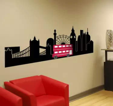 Adesivo murale soggiorno Londra Big Ben - TenStickers