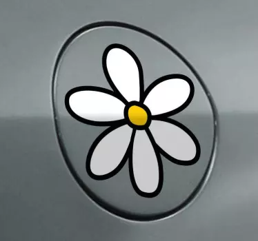 Adesivo per auto margherita - TenStickers