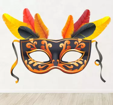 Sticker decorativo maschera di Carnevale - TenStickers