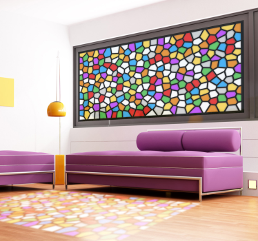 Sticker decorativo mosaico vetrata - TenStickers