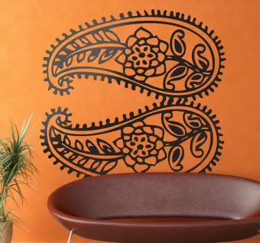 Sticker decorativo motivi indiani - TenStickers
