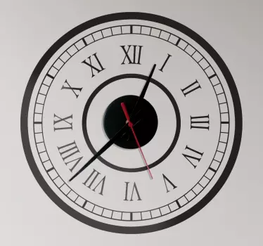 Sticker decorativo orologio classico stazione - TenStickers
