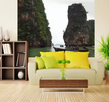 Sticker decorativo paesaggio Thailandia - TenStickers