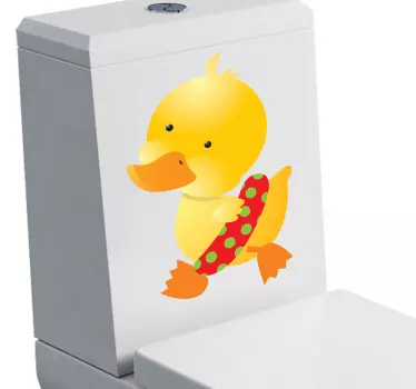 Sticker decorativo paperella salvagente - TenStickers