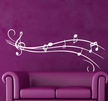 Sticker decorativo pentagramma - TenStickers