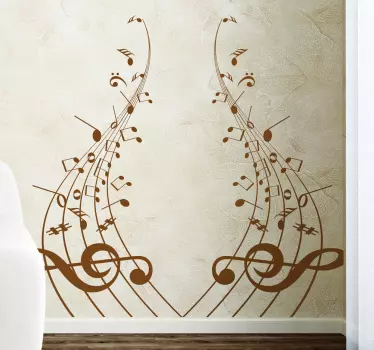 Sticker decorativo pentagrammi simmetrici - TenStickers