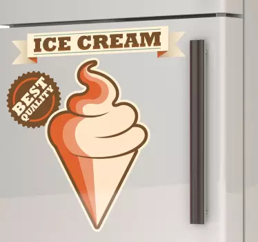 Sticker decorativo pubblicità gelato - TenStickers