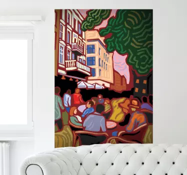 Sticker decorativo quadro impressionista - TenStickers