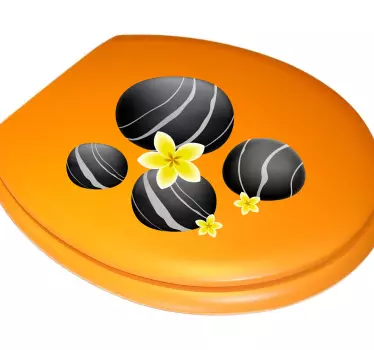 Sticker decorativo sassetti neri - TenStickers