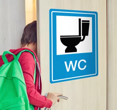 Sticker decorativo segnaletica WC - TenStickers