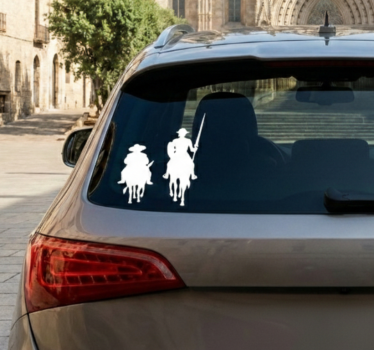 Sticker decorativo silhouette Don Chisciotte - TenStickers