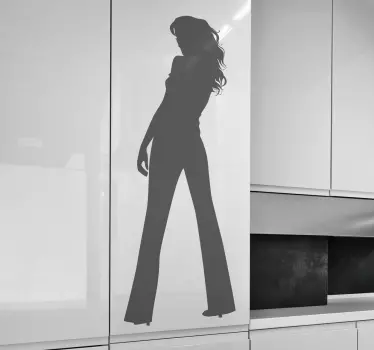 Sticker decorativo silhouette donna 50 - TenStickers