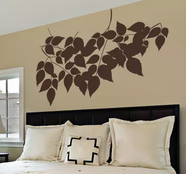 Sticker decorativo silhouette foglie - TenStickers