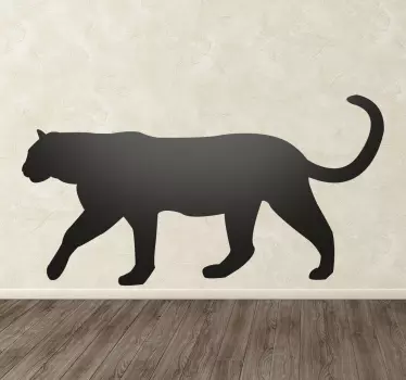 Sticker decorativo silhouette pantera - TenStickers
