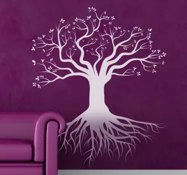 Sticker decorativo silhouette radici profonde - TenStickers