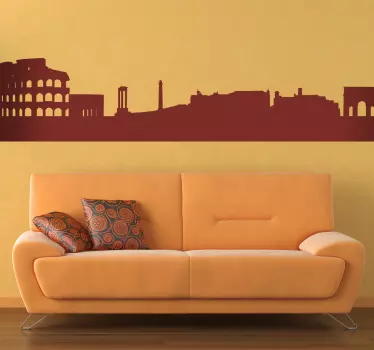 Sticker decorativo silhouette Roma - TenStickers