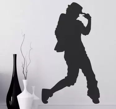 Sticker decorativo silhouette urban dance - TenStickers