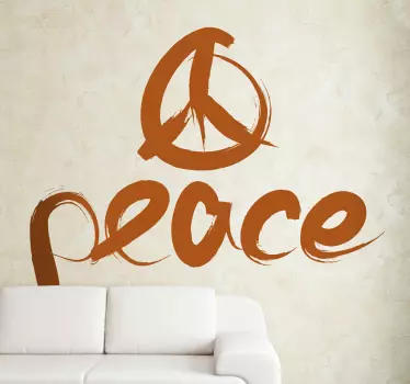 Sticker decorativo simbolo della pace - TenStickers