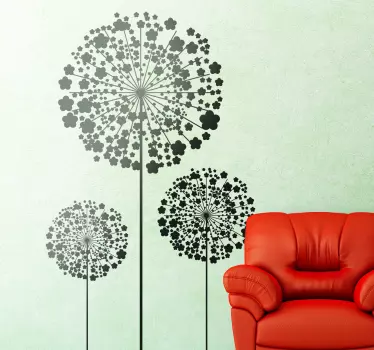 Adesivo murale soggiorno soffione - TenStickers