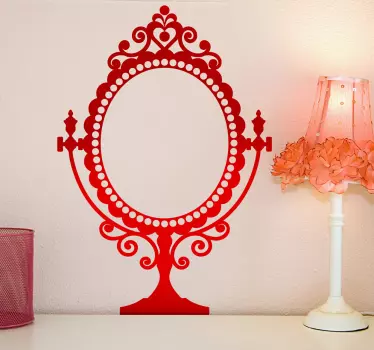 Sticker decorativo specchio vintage - TenStickers