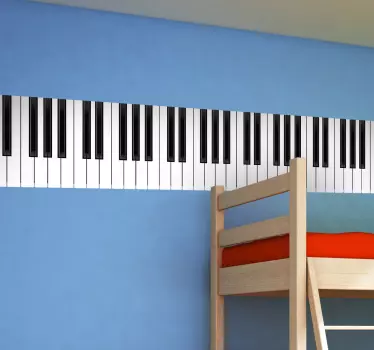 Sticker decorativo tastiera pianoforte - TenStickers