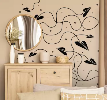 Sticker decorativo texture aereoplanini - TenStickers
