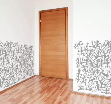 Sticker decorativo texture silhouette - TenStickers