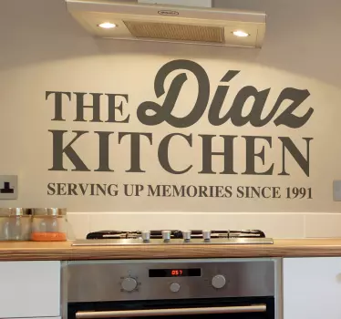 Sticker decorativo the family kitchen - TenStickers
