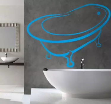 Sticker decorativo vasca classica - TenStickers