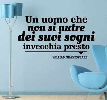 Sticker decorativo William Shakespeare - TenStickers