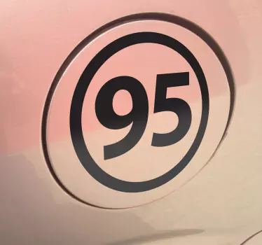 Sticker logo 95 senza piombo - TenStickers