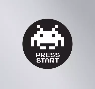 Adesivo pc Space Invaders - TenStickers