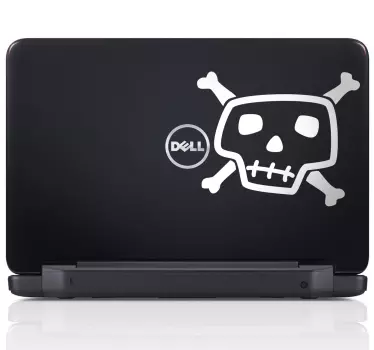 Sticker portatile teschio comic - TenStickers