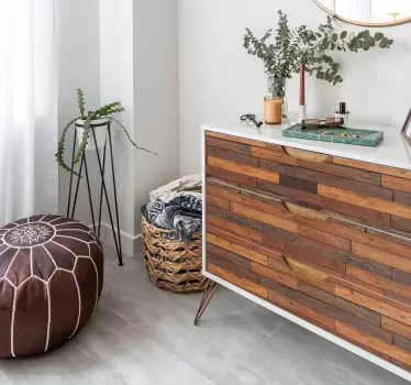 Carta adesiva per mobili texture doghe in legno - TenStickers