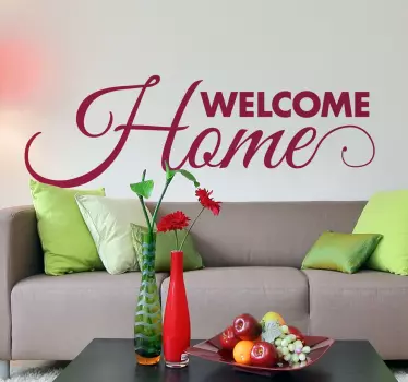 Sticker Welcome Home - TenStickers