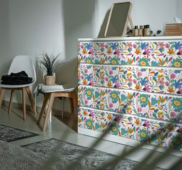 stickeroriginale dei mobili di fiore della molla - TenStickers
