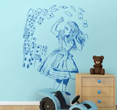 Wall sticker Alice nel paese delle meraviglie - TenStickers