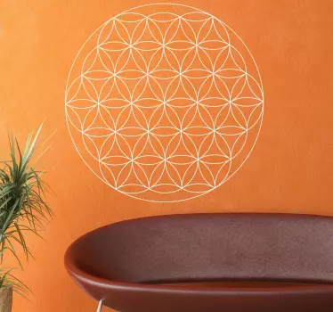 Adesivo murale fiore della vita - TenStickers