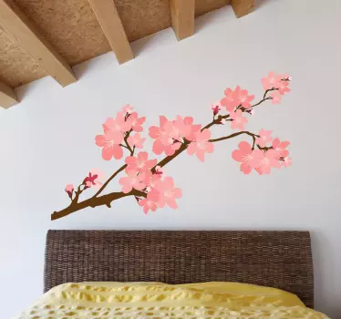 Wall sticker fiori stile giapponese - TenStickers