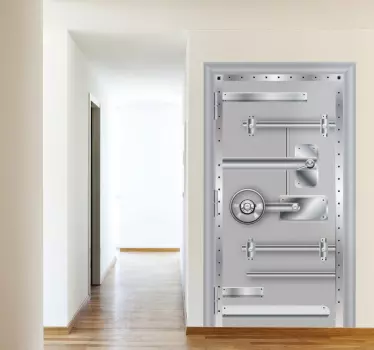 Adesivo murale Porta Blindata - TenStickers