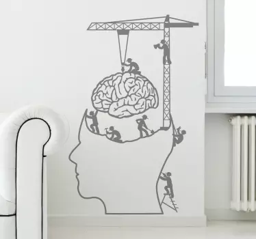 Wall sticker riparazione cervello - TenStickers