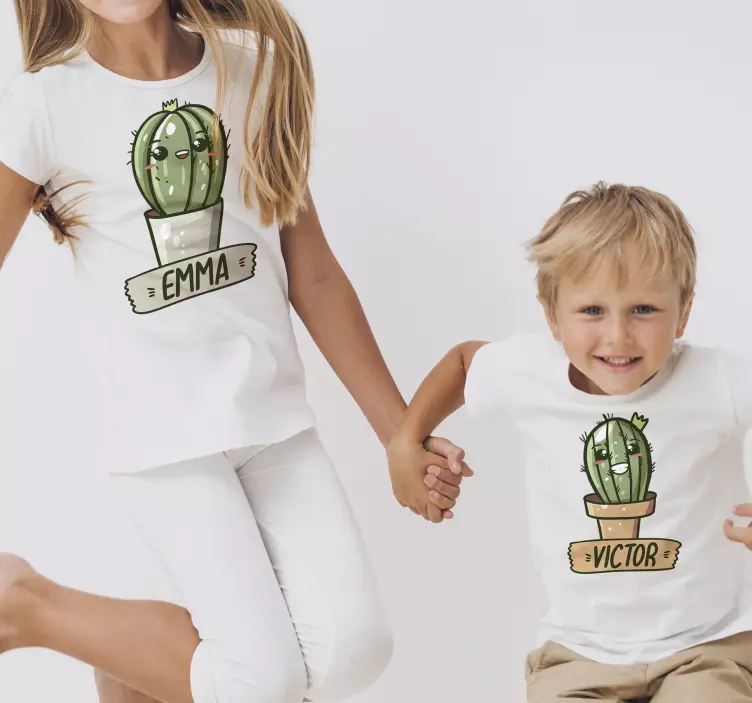 Magliette di coppia con cactus - TenStickers