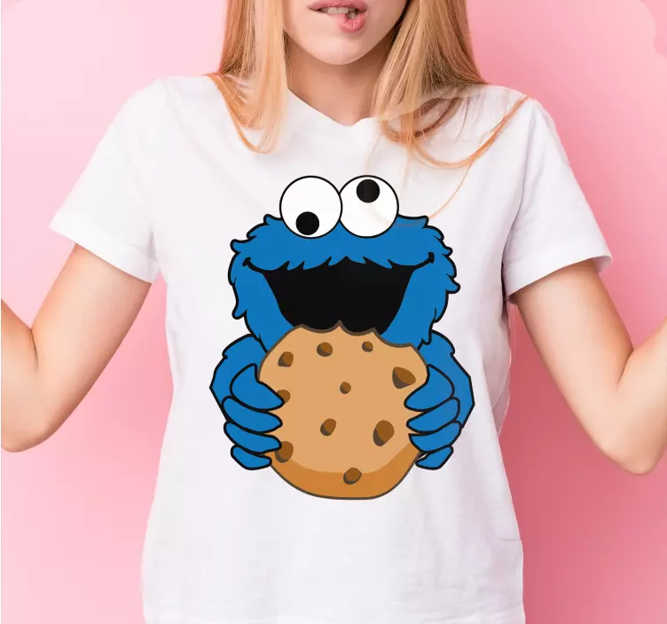 Maglietta infantile mostro dei biscotti felice - TenStickers