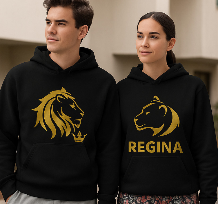 Felpa regina e re in italiano - TenStickers